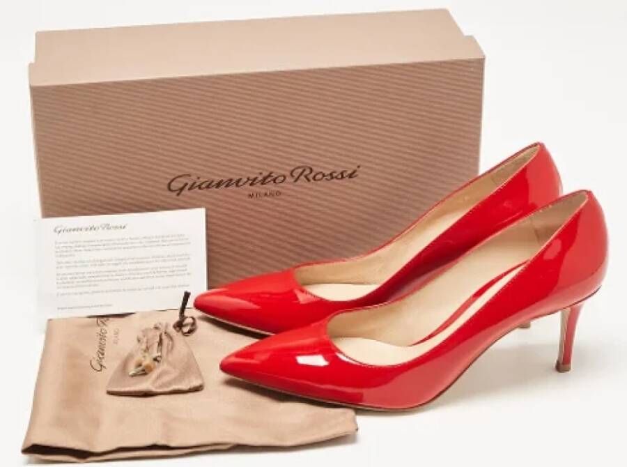 Gianvito Rossi Pre-owned Fabric heels Red Dames