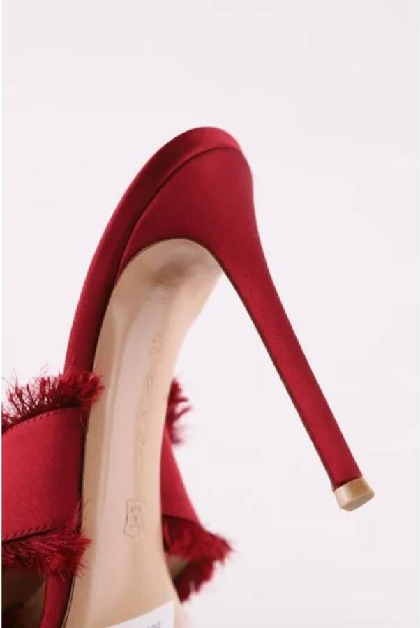 Gianvito Rossi Pre-owned Fabric heels Red Dames