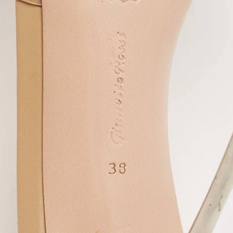 Gianvito Rossi Pre-owned Fabric sandals Beige Dames