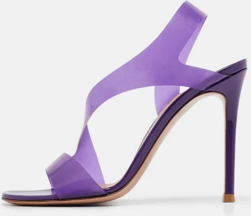 Gianvito Rossi Pre-owned Fabric sandals Purple Dames