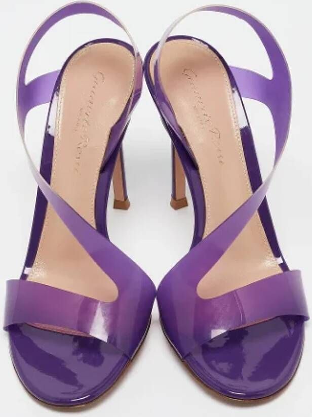 Gianvito Rossi Pre-owned Fabric sandals Purple Dames