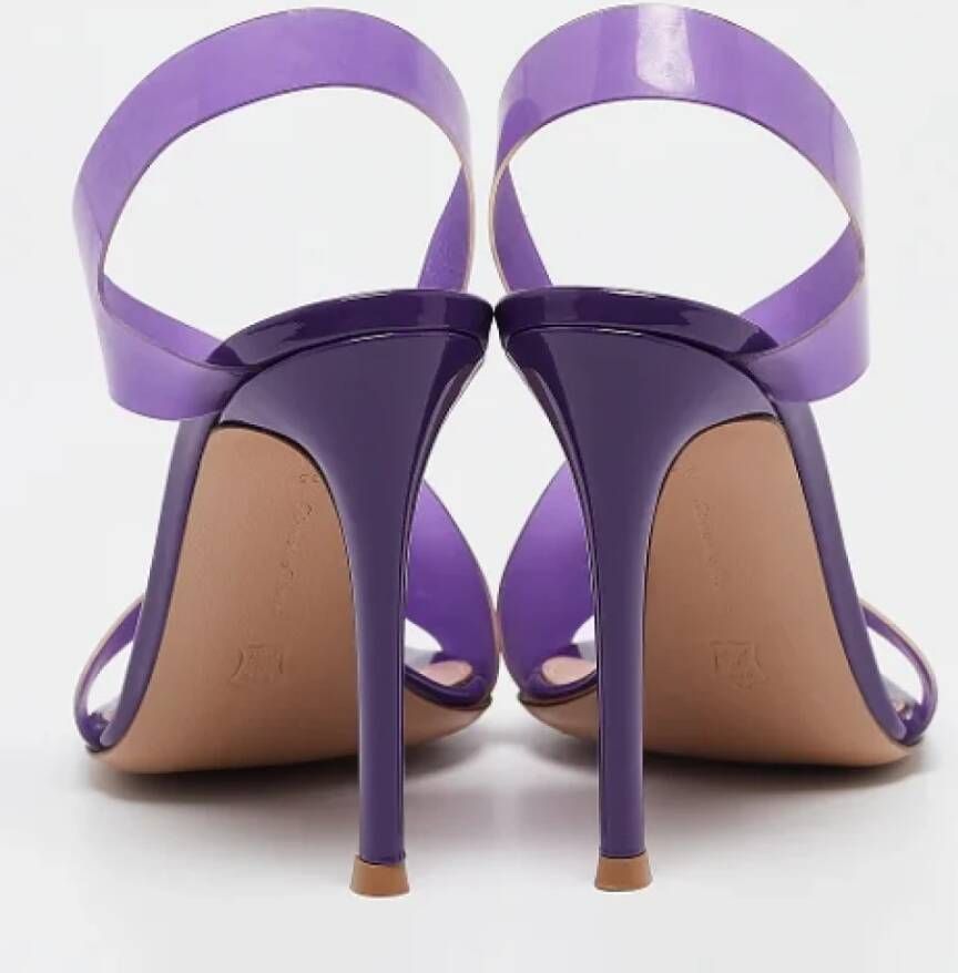 Gianvito Rossi Pre-owned Fabric sandals Purple Dames