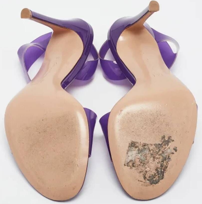 Gianvito Rossi Pre-owned Fabric sandals Purple Dames