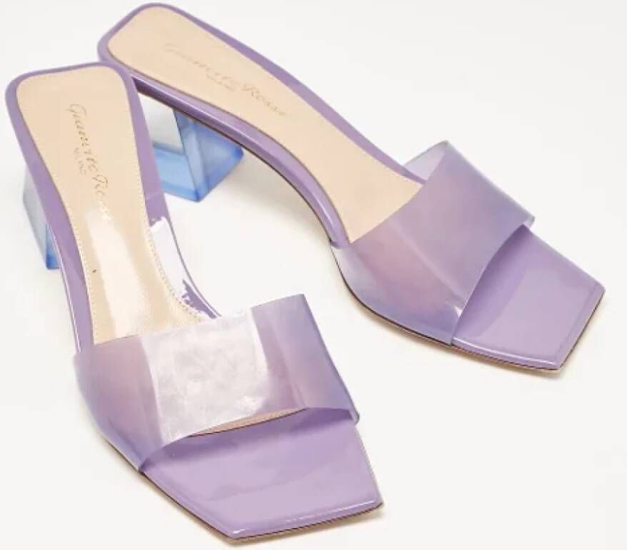 Gianvito Rossi Pre-owned Fabric sandals Purple Dames