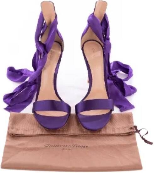 Gianvito Rossi Pre-owned Fabric sandals Purple Dames