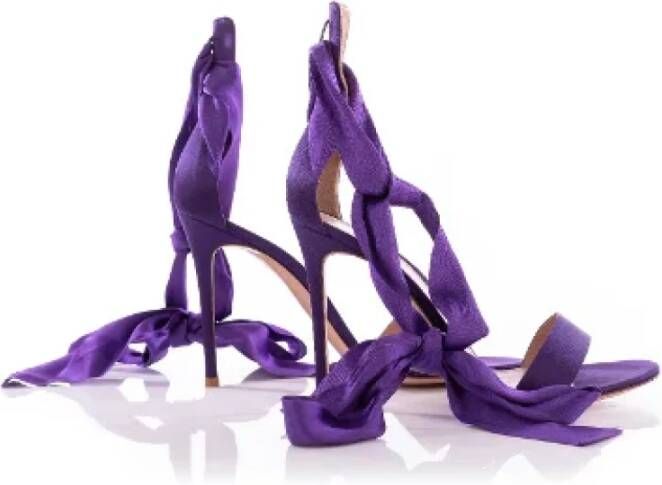 Gianvito Rossi Pre-owned Fabric sandals Purple Dames