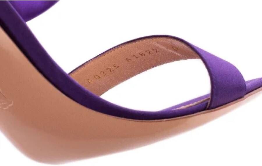 Gianvito Rossi Pre-owned Fabric sandals Purple Dames