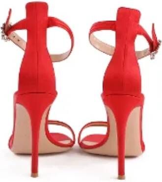 Gianvito Rossi Pre-owned Fabric sandals Red Dames