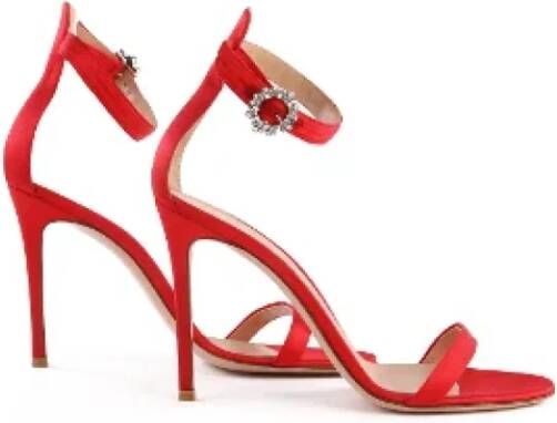 Gianvito Rossi Pre-owned Fabric sandals Red Dames