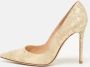 Gianvito Rossi Pre-owned Lace heels Yellow Dames - Thumbnail 2