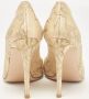 Gianvito Rossi Pre-owned Lace heels Yellow Dames - Thumbnail 5