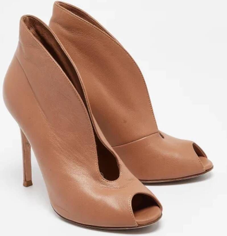 Gianvito Rossi Pre-owned Leather boots Beige Dames