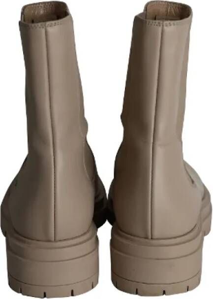 Gianvito Rossi Pre-owned Leather boots Beige Dames