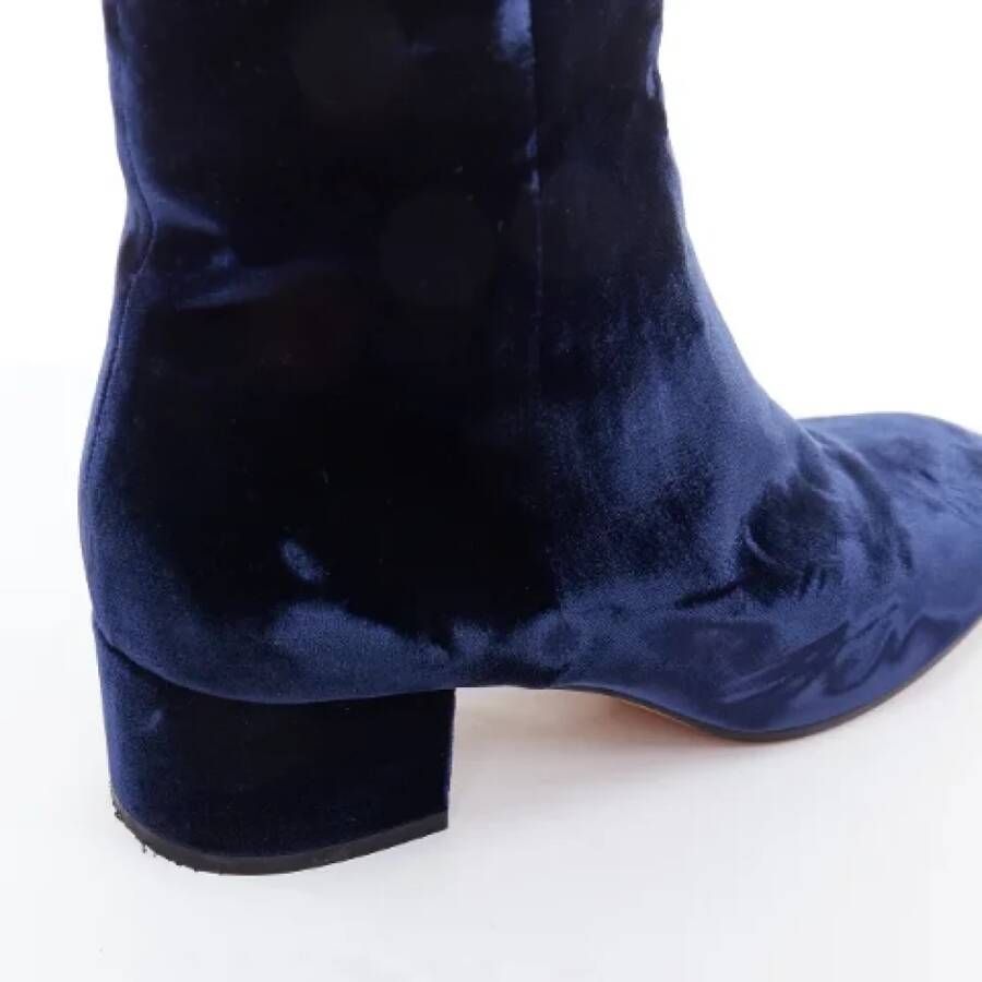 Gianvito Rossi Pre-owned Leather boots Blue Dames