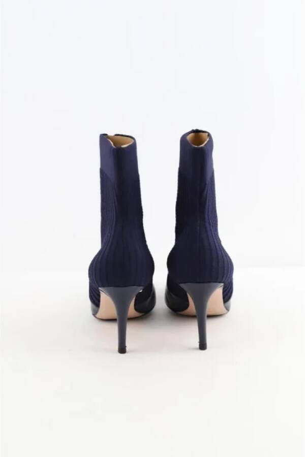 Gianvito Rossi Pre-owned Leather boots Blue Dames