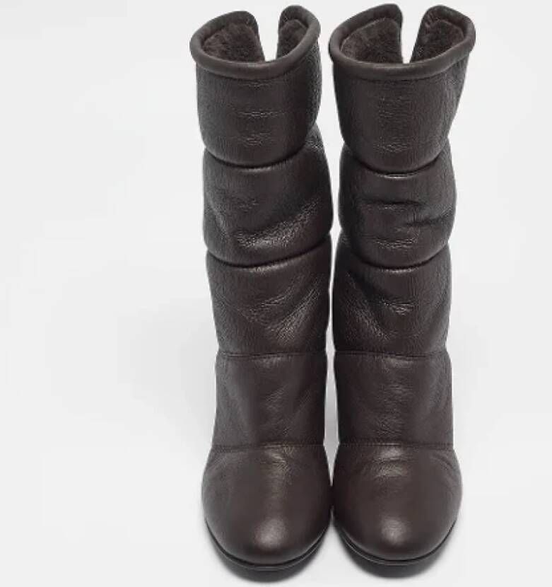 Gianvito Rossi Pre-owned Leather boots Brown Dames