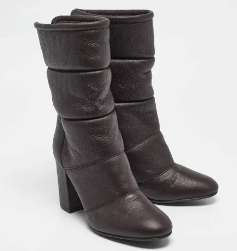 Gianvito Rossi Pre-owned Leather boots Brown Dames