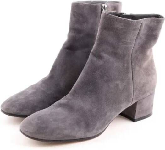 Gianvito Rossi Pre-owned Leather boots Gray Dames