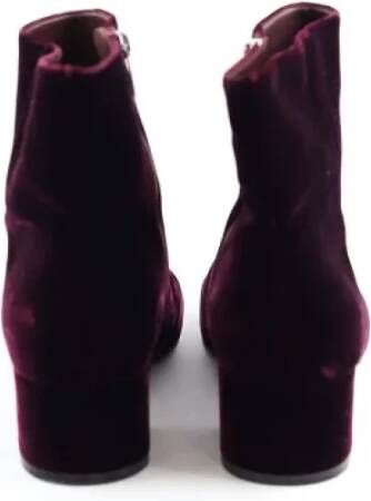 Gianvito Rossi Pre-owned Leather boots Purple Dames