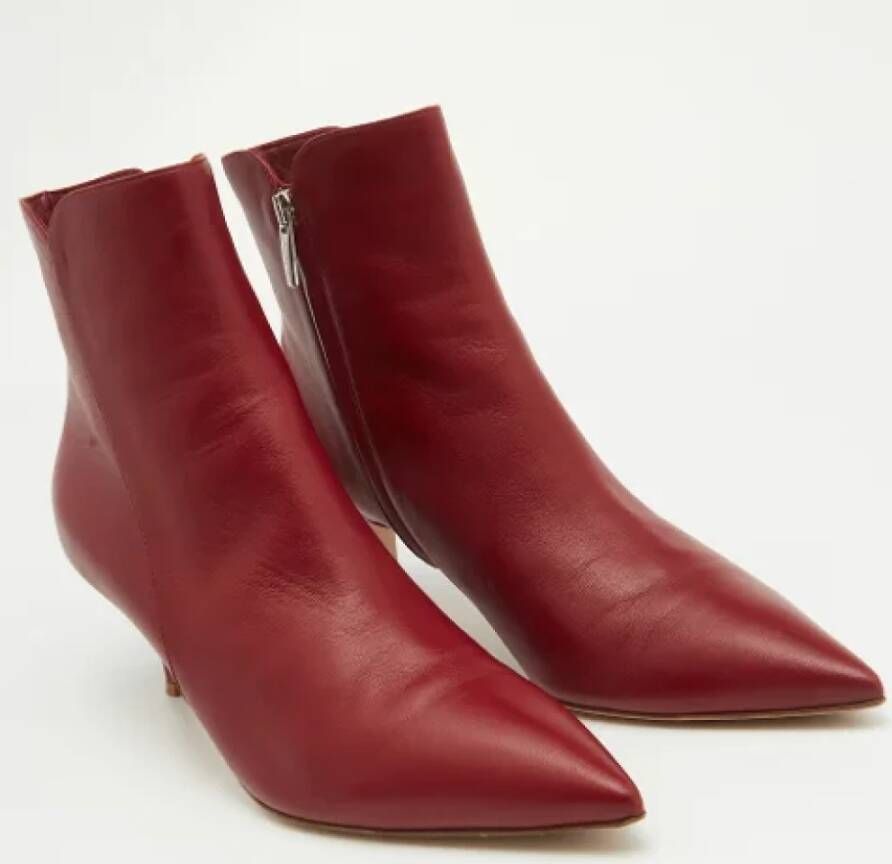 Gianvito Rossi Pre-owned Leather boots Red Dames