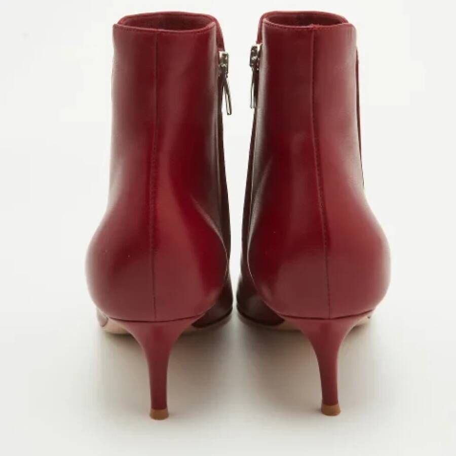 Gianvito Rossi Pre-owned Leather boots Red Dames