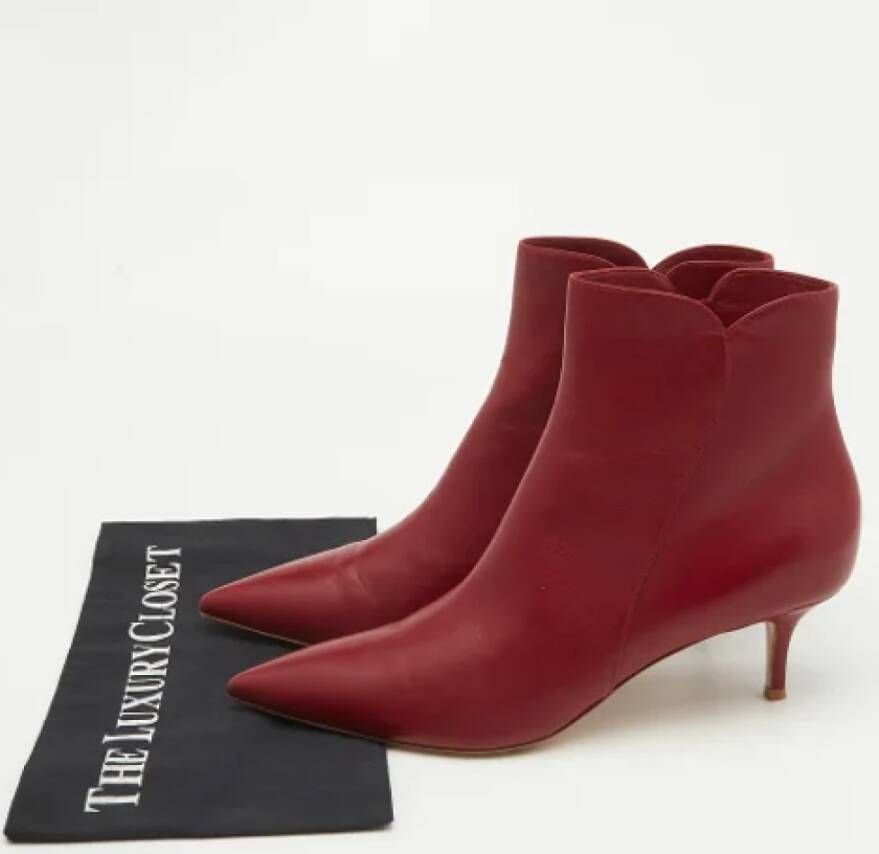 Gianvito Rossi Pre-owned Leather boots Red Dames