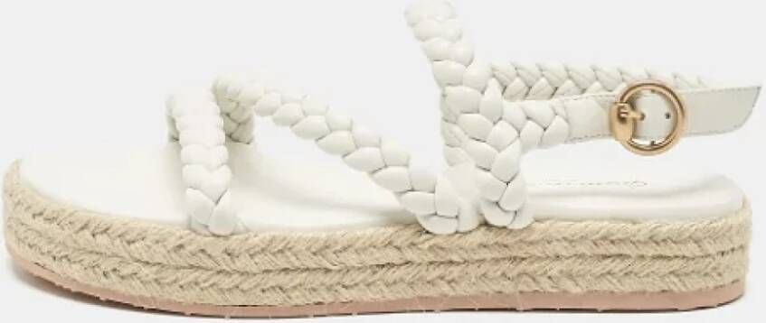 Gianvito Rossi Pre-owned Leather espadrilles White Dames