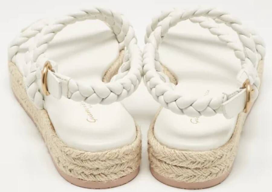 Gianvito Rossi Pre-owned Leather espadrilles White Dames