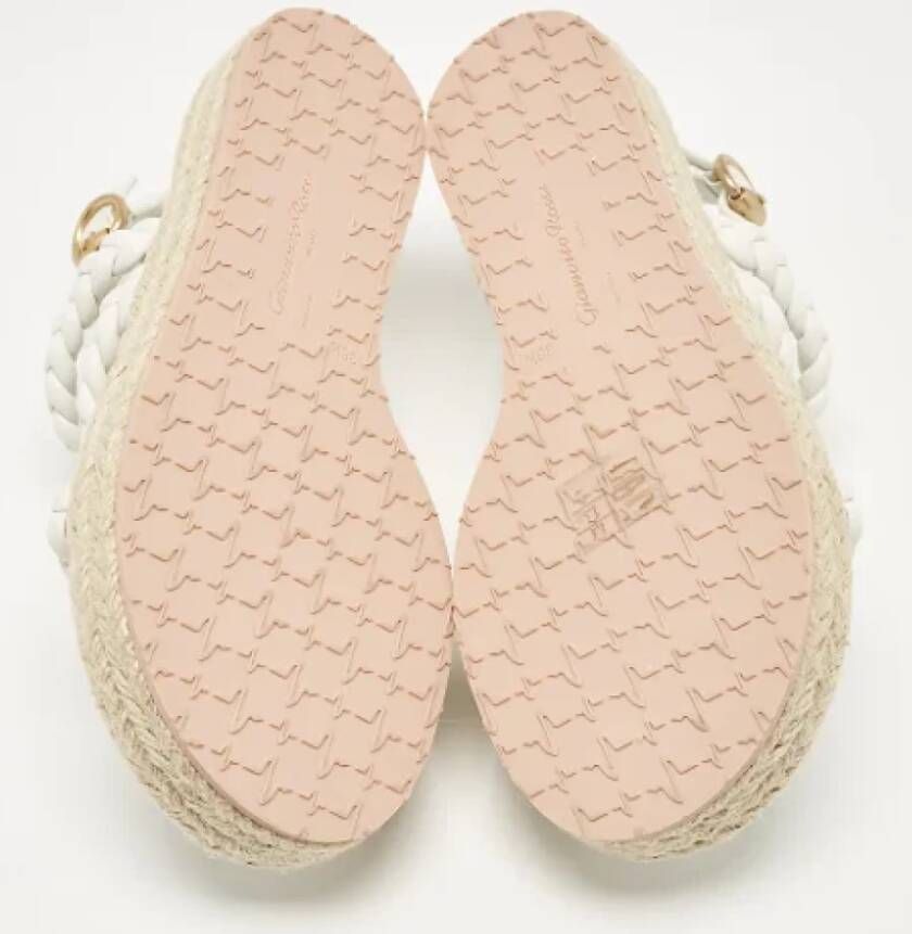 Gianvito Rossi Pre-owned Leather espadrilles White Dames