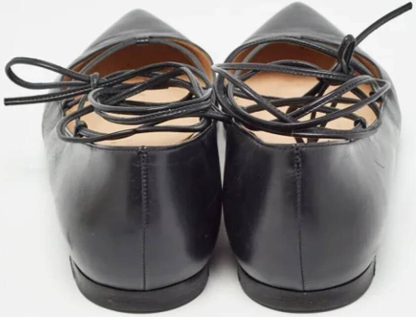 Gianvito Rossi Pre-owned Leather flats Black Dames