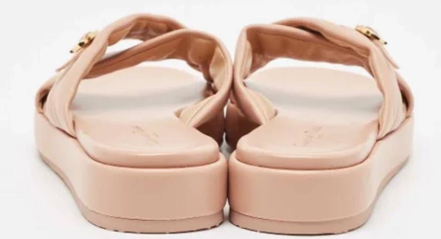 Gianvito Rossi Pre-owned Leather flats Pink Dames