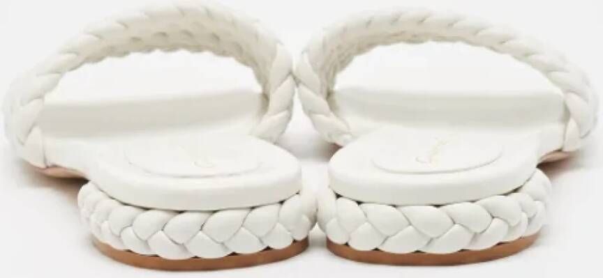 Gianvito Rossi Pre-owned Leather flats White Dames