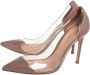 Gianvito Rossi Pre-owned Leather heels Beige Dames - Thumbnail 3