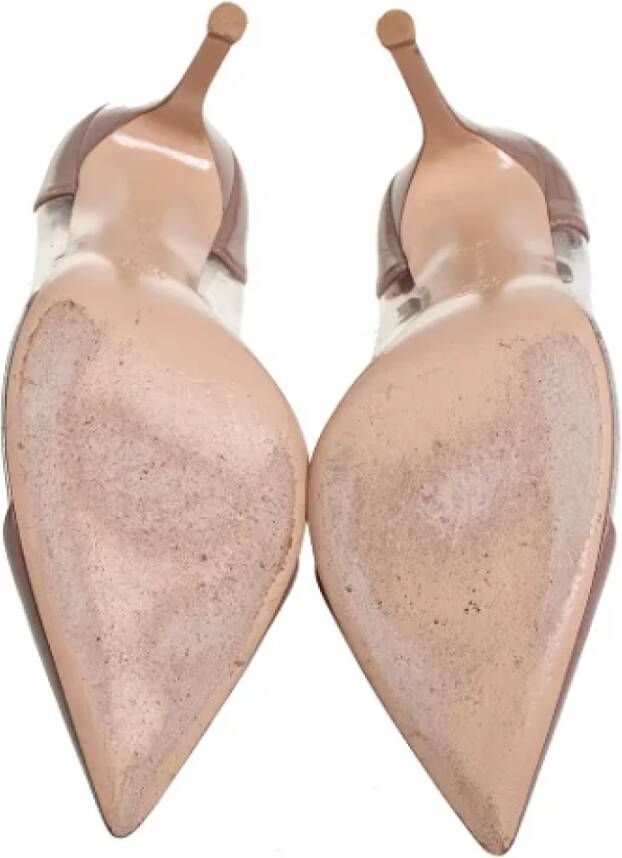 Gianvito Rossi Pre-owned Leather heels Beige Dames