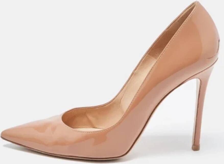 Gianvito Rossi Pre-owned Leather heels Beige Dames