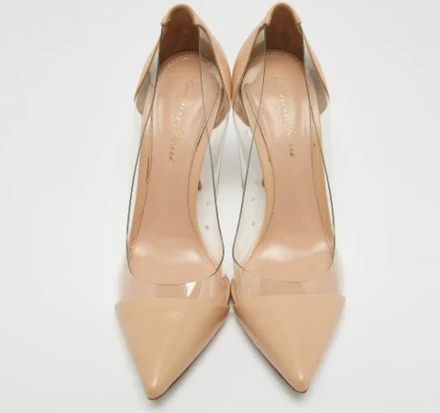 Gianvito Rossi Pre-owned Leather heels Beige Dames