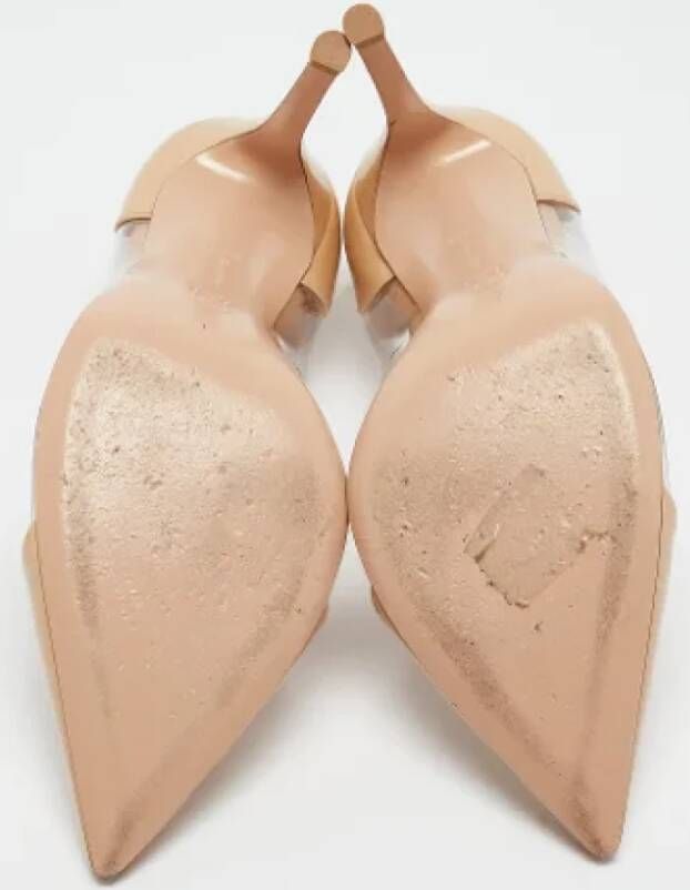 Gianvito Rossi Pre-owned Leather heels Beige Dames