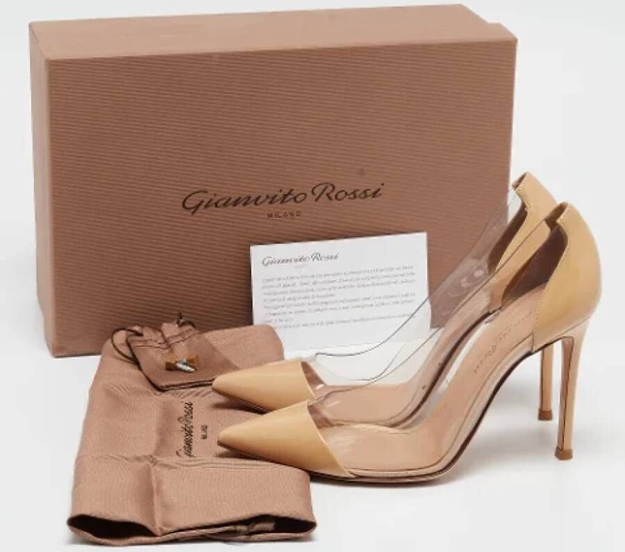 Gianvito Rossi Pre-owned Leather heels Beige Dames