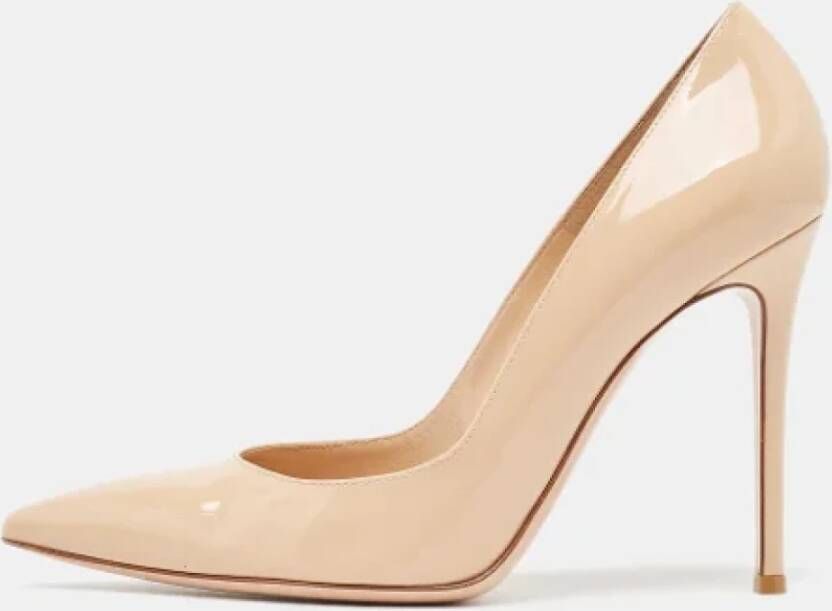 Gianvito Rossi Pre-owned Leather heels Beige Dames