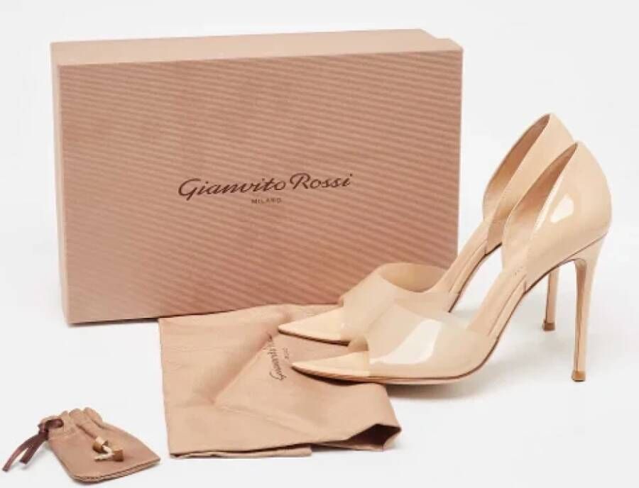 Gianvito Rossi Pre-owned Leather heels Beige Dames