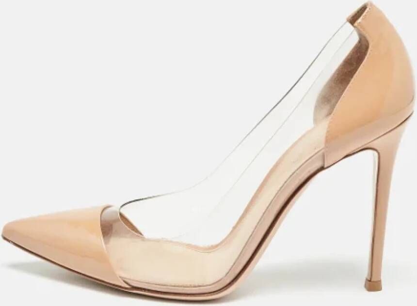 Gianvito Rossi Pre-owned Leather heels Beige Dames