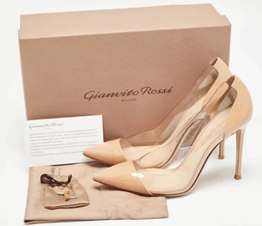 Gianvito Rossi Pre-owned Leather heels Beige Dames