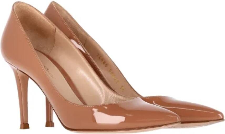 Gianvito Rossi Pre-owned Leather heels Beige Dames