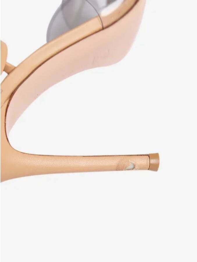 Gianvito Rossi Pre-owned Leather heels Beige Dames