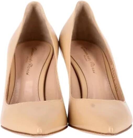 Gianvito Rossi Pre-owned Leather heels Beige Dames