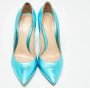 Gianvito Rossi Pre-owned Leather heels Blue Dames - Thumbnail 3