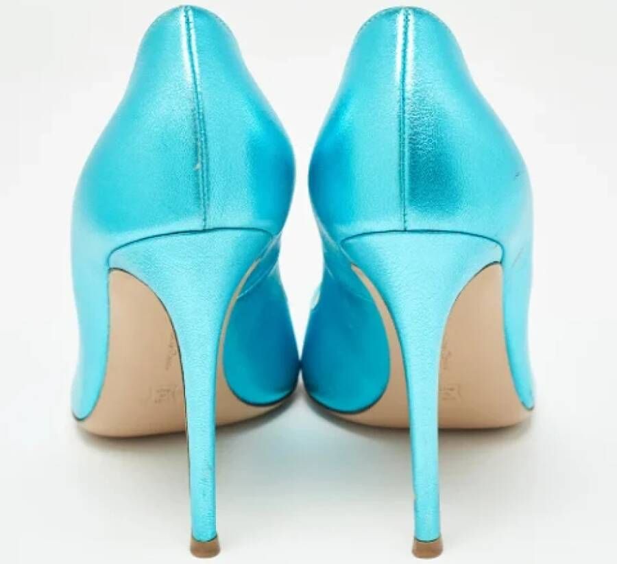 Gianvito Rossi Pre-owned Leather heels Blue Dames