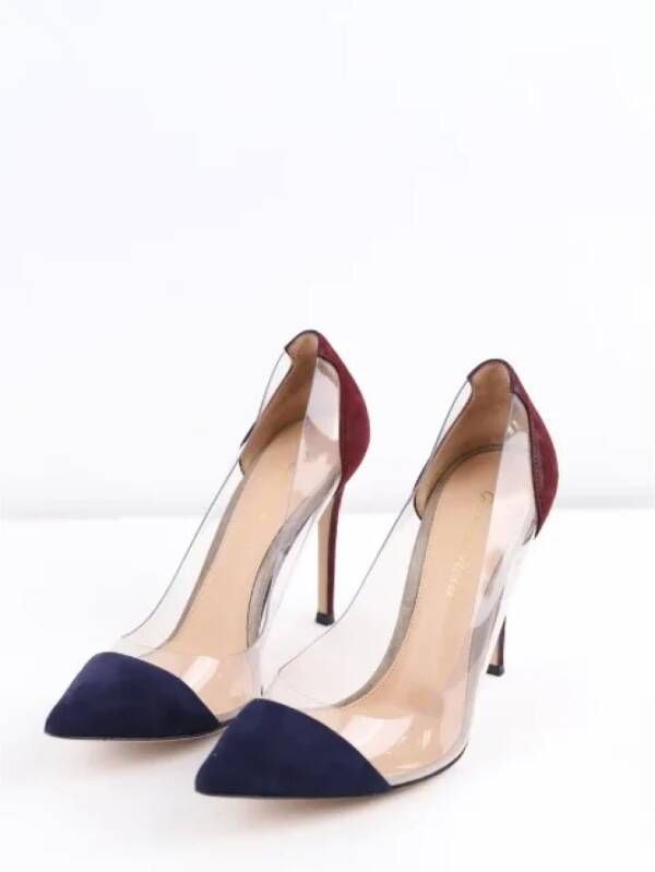 Gianvito Rossi Pre-owned Leather heels Blue Dames