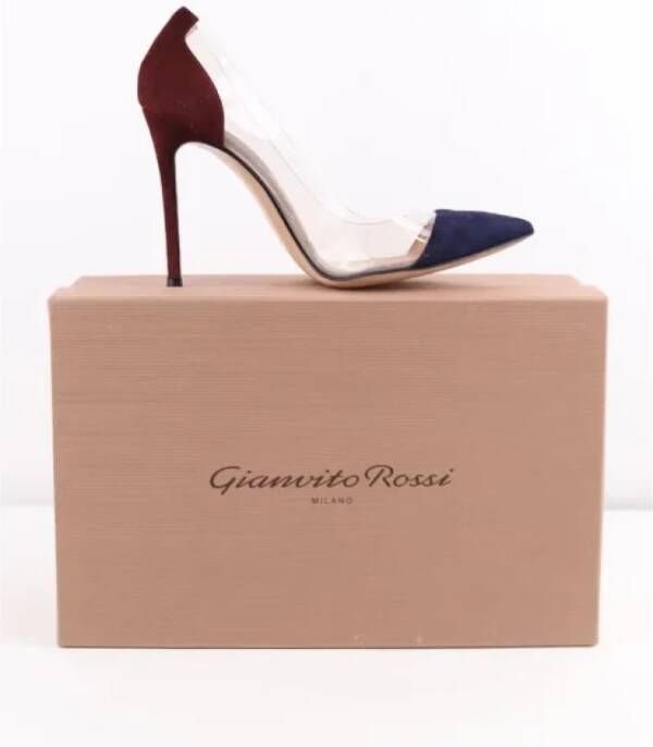 Gianvito Rossi Pre-owned Leather heels Blue Dames