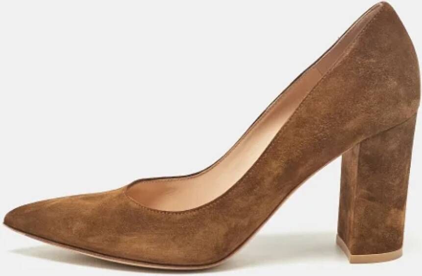 Gianvito Rossi Pre-owned Leather heels Brown Dames